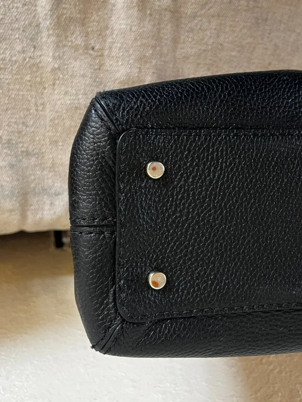 Kate Spade New York Lane Anika Blush/Black Pebbled Leather Shoulder Bag W/Wallet